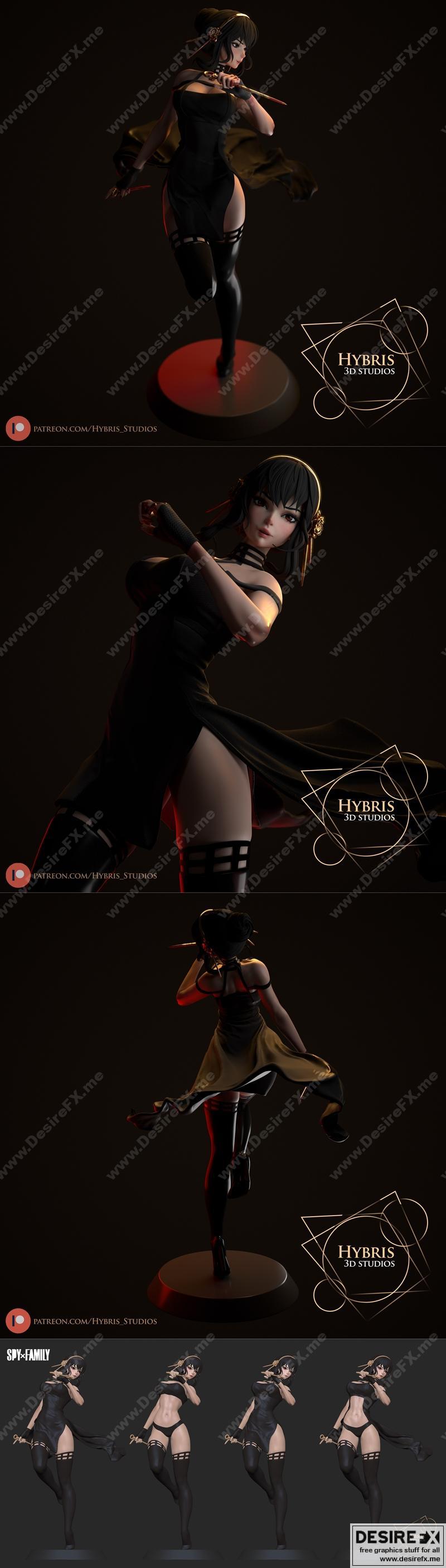 Spy x Family 芙兰特 3D打印模型|Spy X Family Yor Briar – Hybris Studios – 3D Print Model STL