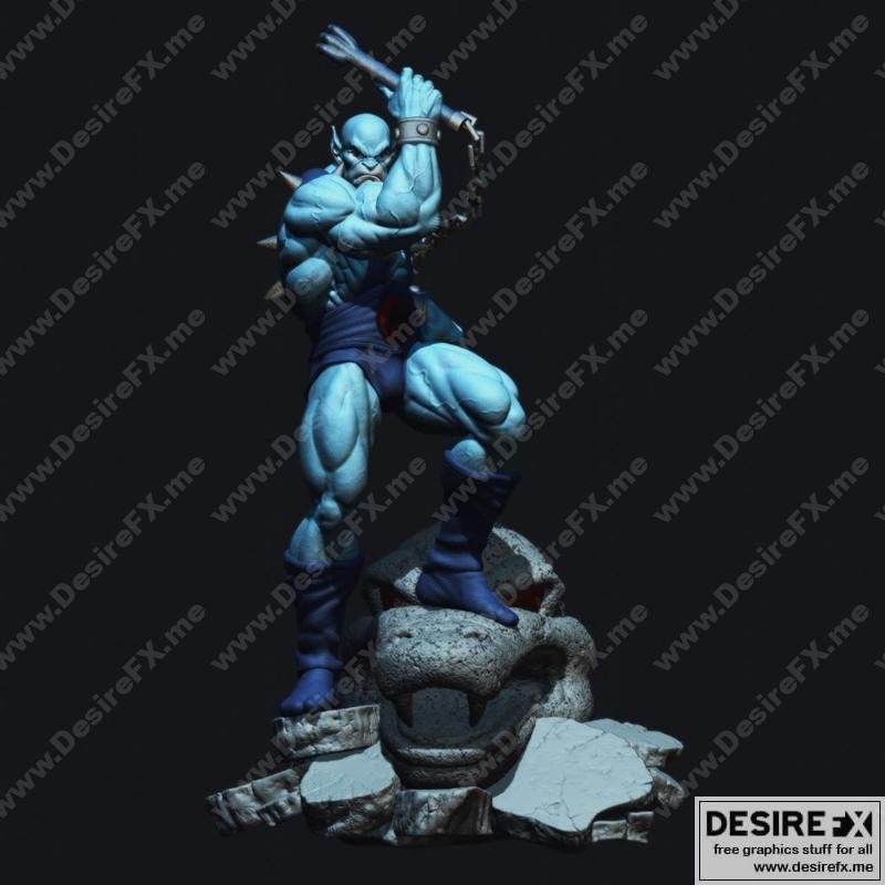 雷霆特攻队潘托模型 3D打印版|Thundercats Panthro – 3D Print Model STL