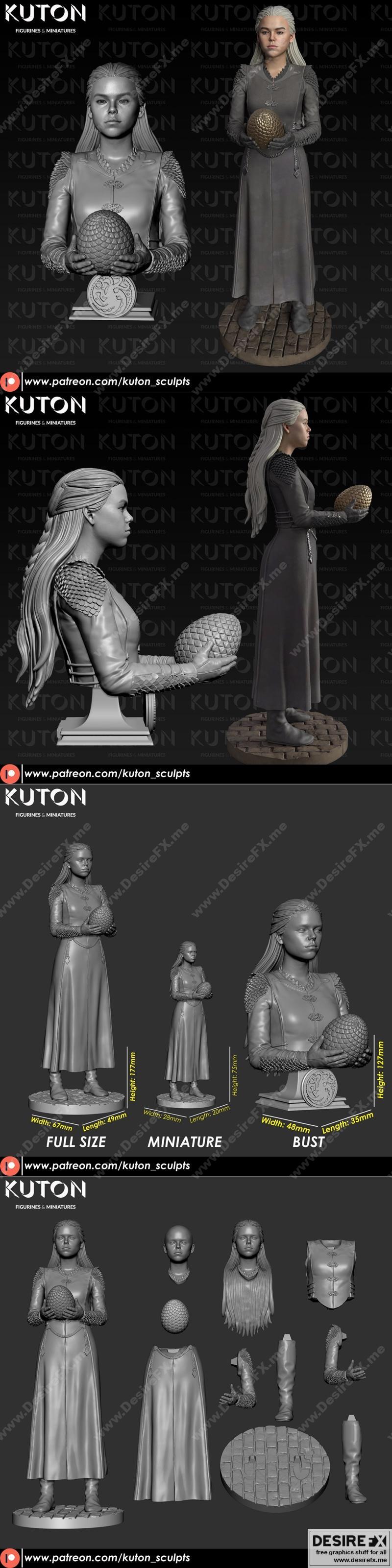 Rhaenyra 3D打印模型|Rhaenyra – 3D Print Model STL