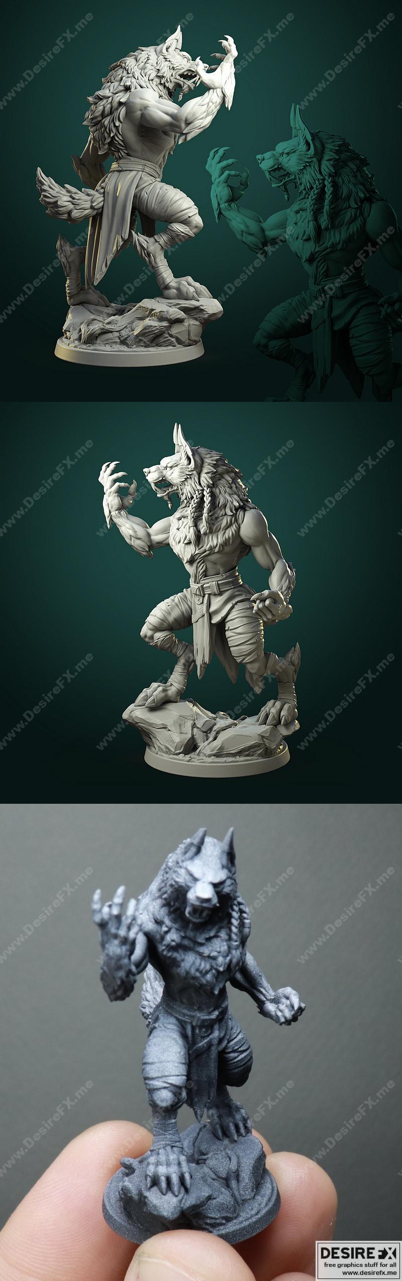 白狼酒馆 - 卡拉什森林阴影 - 3D打印模型|White Werewolf Tavern – Karrash The Forest Shadow V2 – 3D Print Model