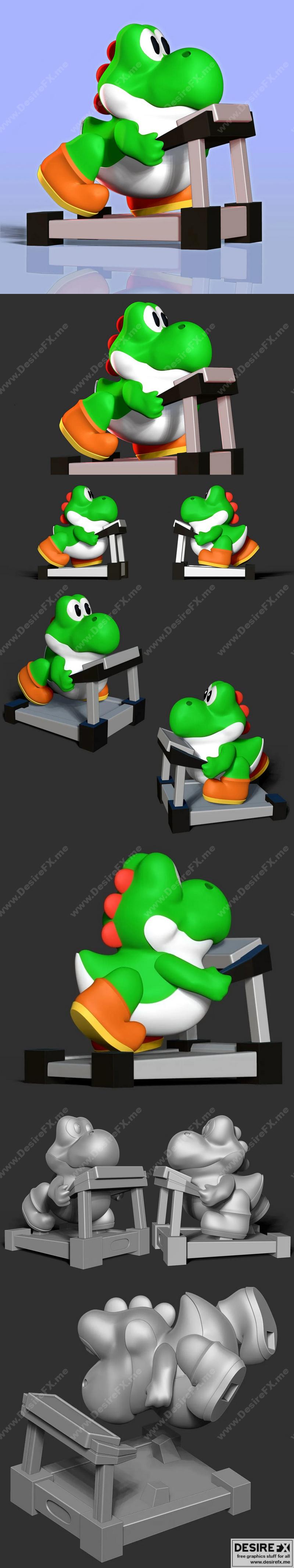 肥龙3D打印模型|Fat Yoshi – 3D Print Model