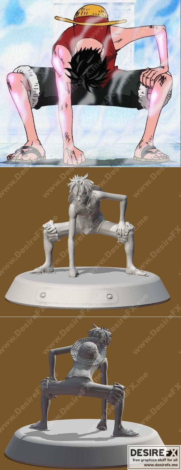 路飞 Gear 2 3D打印模型|Luffy Gear 2 – 3D Print Model STL