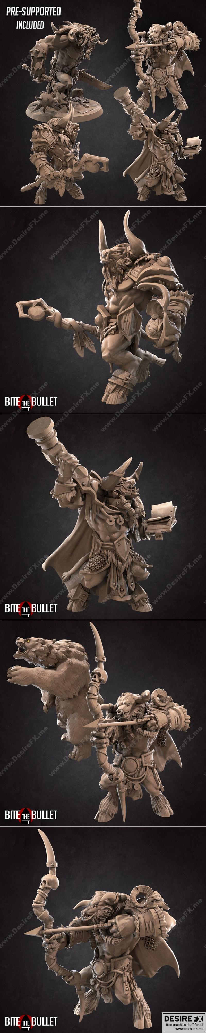 咬断子弹——Minotaur包——3D打印模型|Bite the Bullet – Minotaur Pack – 3D Print Model STL