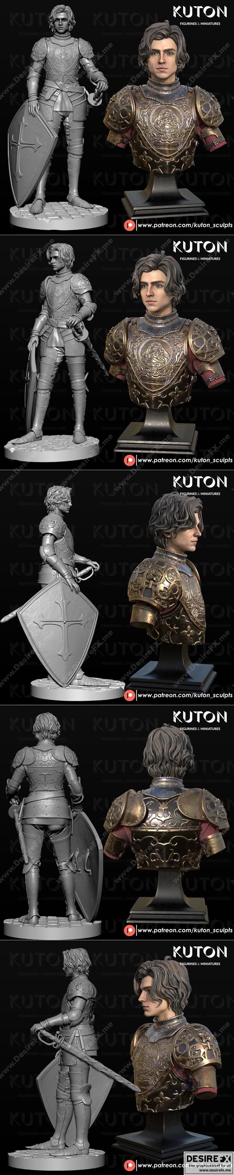 贵族士兵（沃尔夫斯坦）3D打印模型|Aristocrat Soldier (Sir Wulfstan) – 3D Print Model STL
