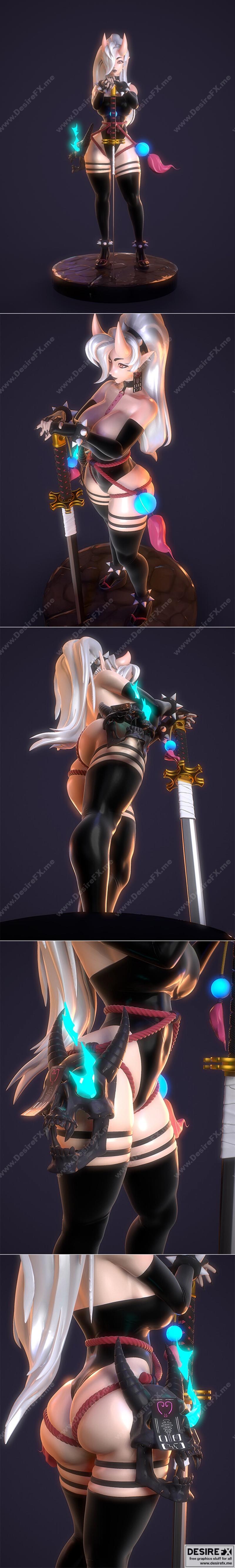 剑姬——3D打印模型STL|Sword Grl – 3D Print Model STL