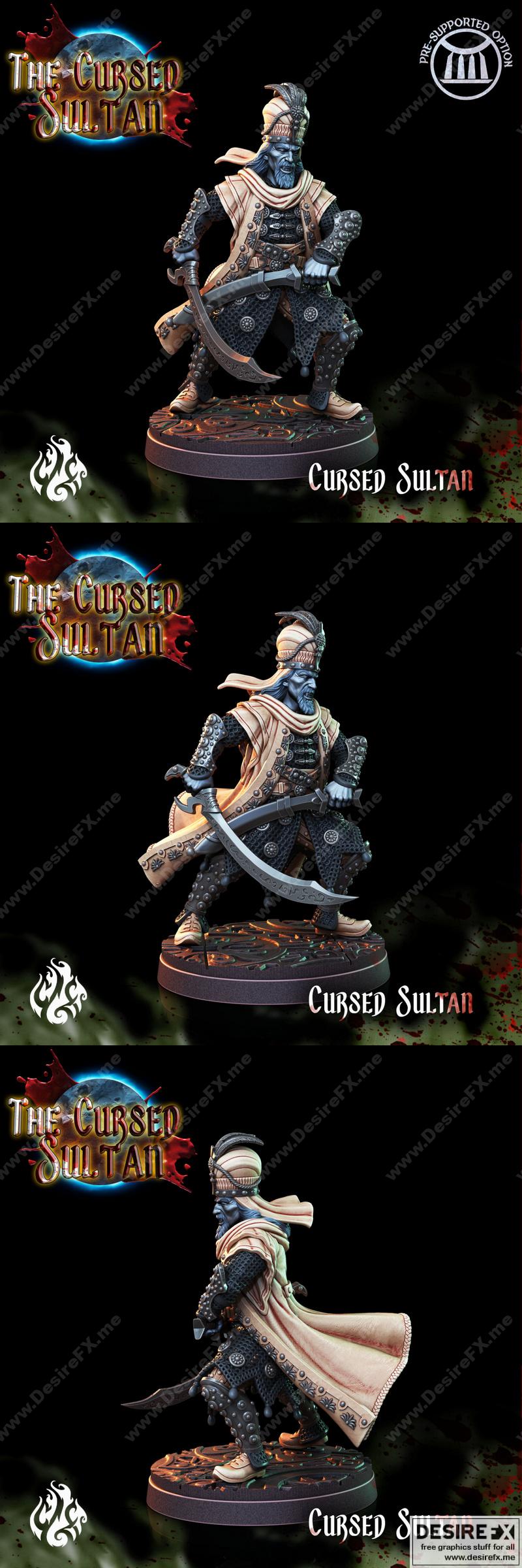 诅咒苏丹 3D打印模型|The Cursed Sultan – Cursed Sultan – 3D Print Model