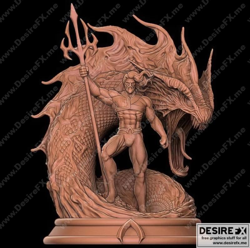 海之王——水人——3D打印模型|King of the Sea – Aqua Man – 3D Print Model STL