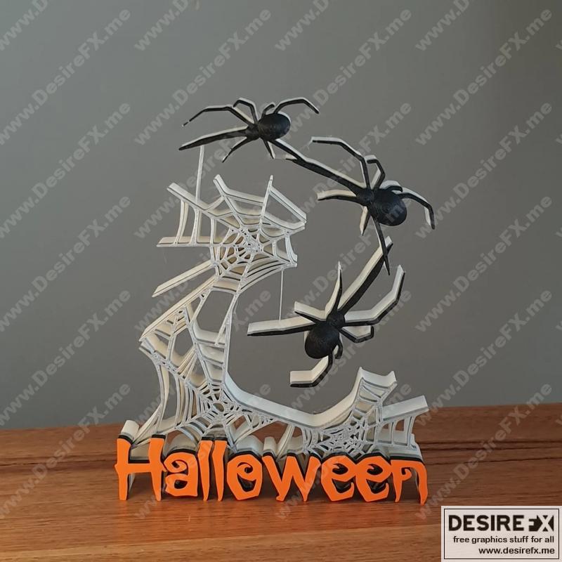 万圣节蜘蛛结构稳定装饰品——3D打印模型STL|Halloween Spider Tensegrity Ornament – 3D Print Model STL