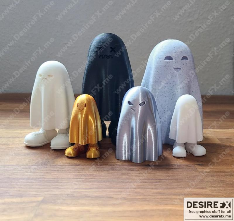 鬼怪物语：3D打印模型设计|Ghosties! – 3D Print Model STL