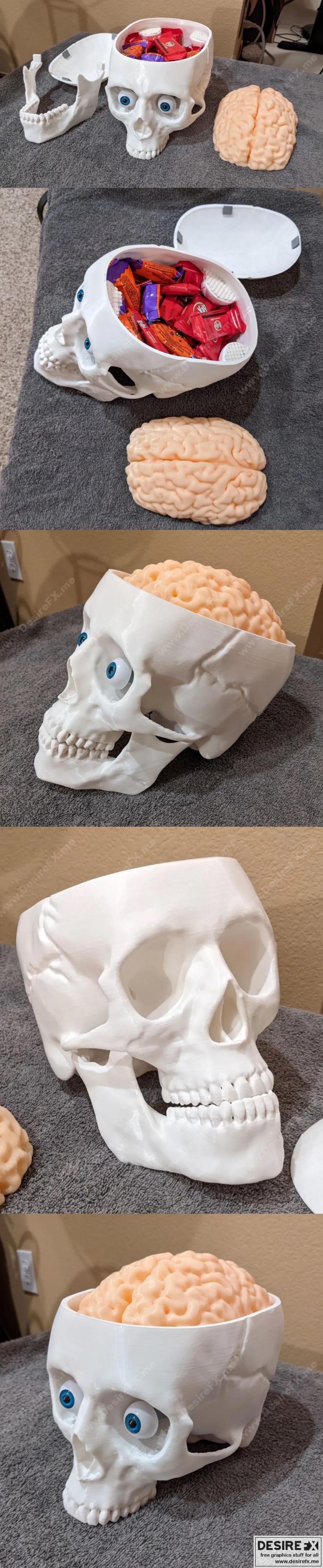 糖果大脑桶：动漫游戏角色3D打印模型集|Candy Brain Bucket