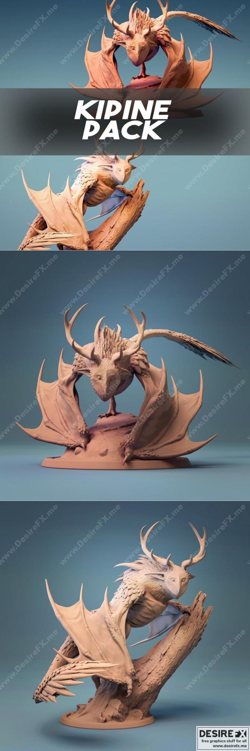 Kipine Kipir 飞行猫头鹰熊 3D打印模型|Kipine Kipir Flying Owlbear – 3D Print Model STL