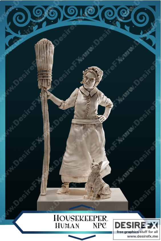 家居清洁员 - 3D打印模型|Housekeeper – 3D Print Model STL
