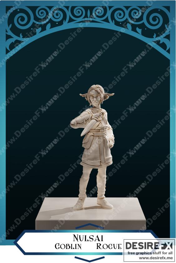 Nulsai 3D打印角色模型|Goblin Rogue – Nulsai