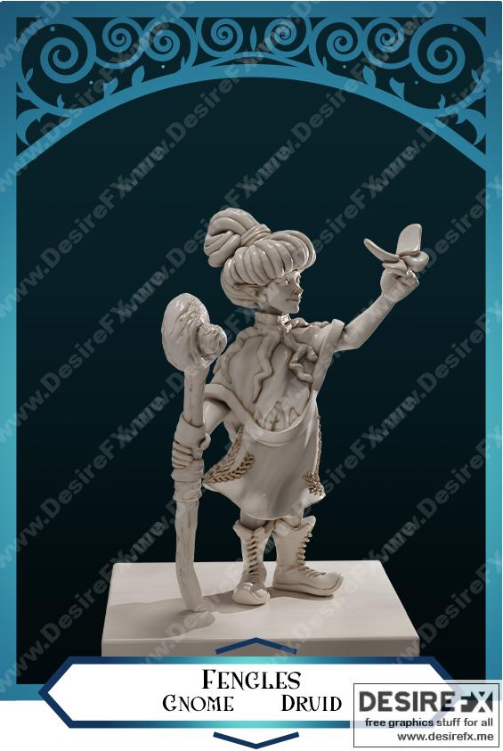 风灵 木灵 3D打印模型|Gnome Druid – Fengles – 3D Print Model STL