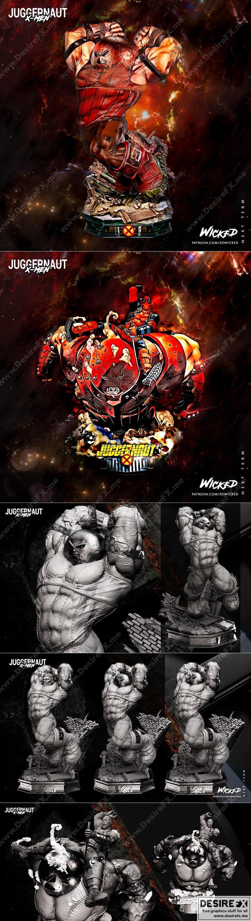 Wicked - 破坏者与暴徒 - 3D打印模型|Wicked – Juggernaut and Bust – 3D Print Model STL
