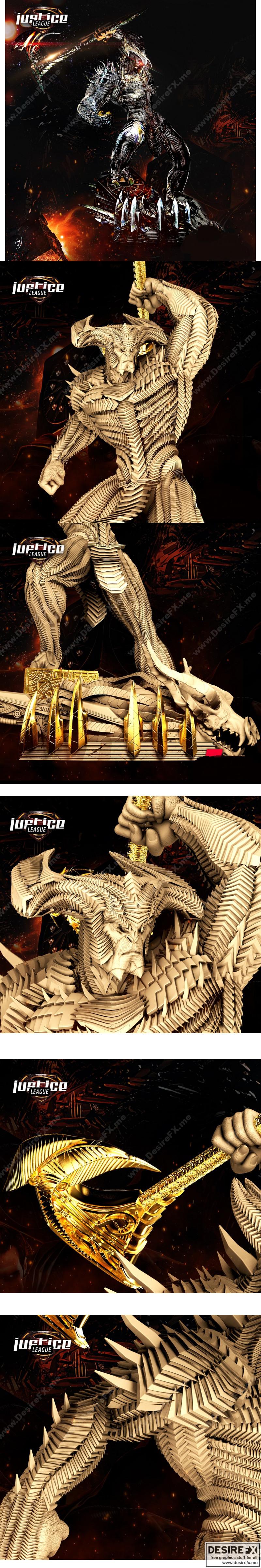 正义联盟-斯坦普夫-3D打印模型|Justice League – Steppenwolf – 3D Print Model STL