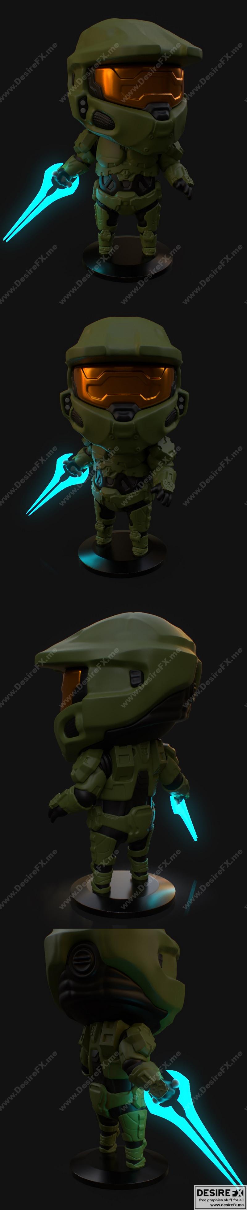PlaKit Halo 诺曼底战役模型 - 主战坦克手（Master Chief）3D打印版|PlaKit – Halo – Master Chief