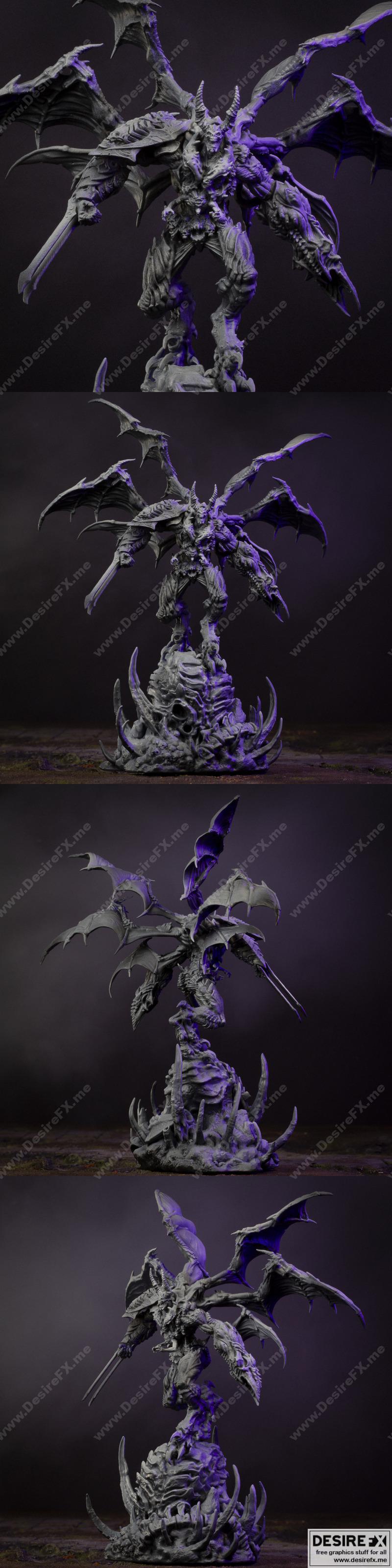 Bestiarum迷你模型：斯克罗戈斯暴君 3D打印版|Bestiarum Miniatures – Skragoth Overlord – 3D Print Model