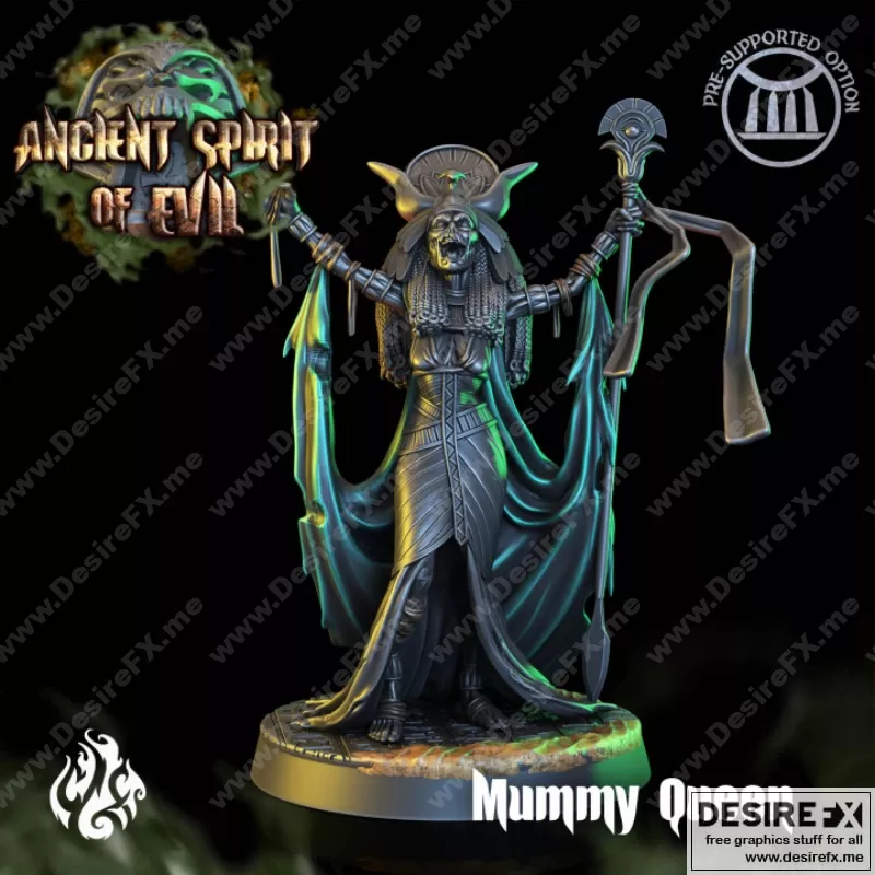 Mummy Queen 3D打印模型|Mummy Queen – 3D Print Model STL