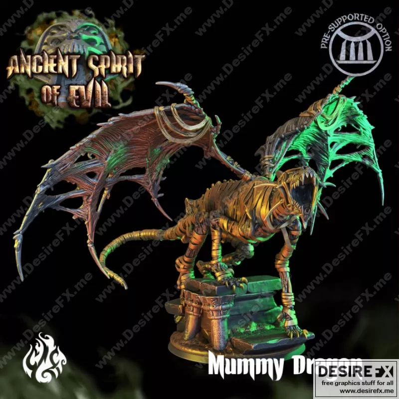 巨龙妈妈——3D打印模型|Mummy Dragon – 3D Print Model STL
