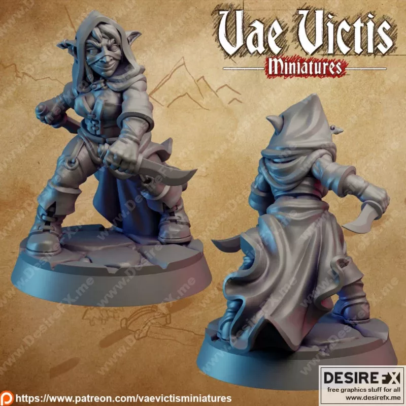 哥布林游侠 3D打印模型|GOBLIN ROGUE – 3D Print Model STL