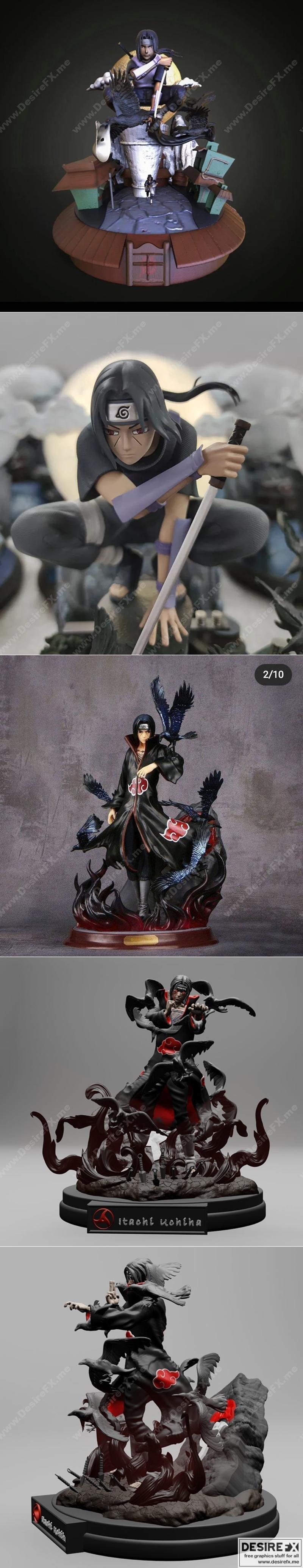 火影忍者-宇智波伊chi-3D打印模型|Naruto – Itachi Uchiha – 3D Print Model STL