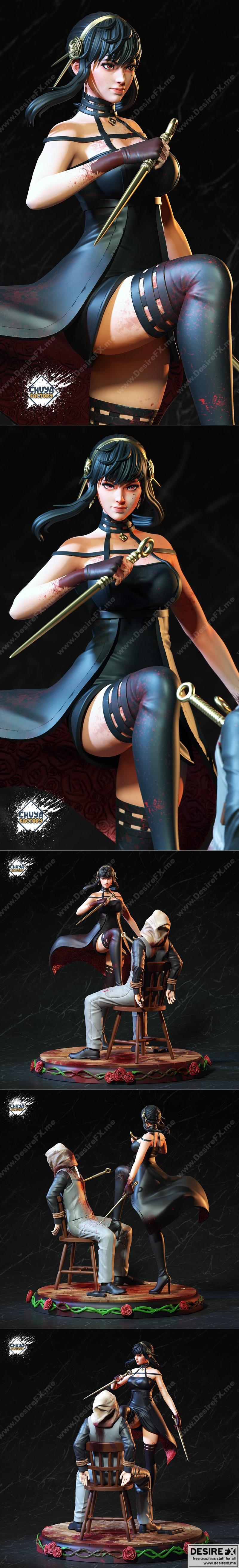 Yor Forger-楚亚工坊-3D打印模型|Yor Forger – Chuya Factory – 3D Print Model STL