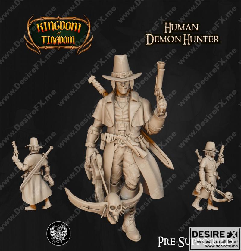 蒂拉多姆王国·人类恶魔猎人·3D打印模型|Kingdom of Tiradom – Human Demon Hunter – 3D Print Model