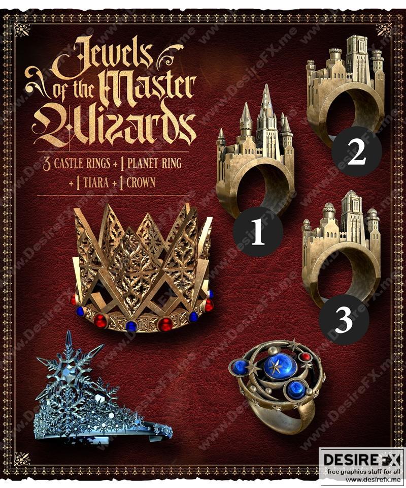 疯狂英雄圣诞节——大师法师的宝石——3D打印模型|Raging Heroes Xmas – Jewels of the Master Wizards – 3D Print Model STL