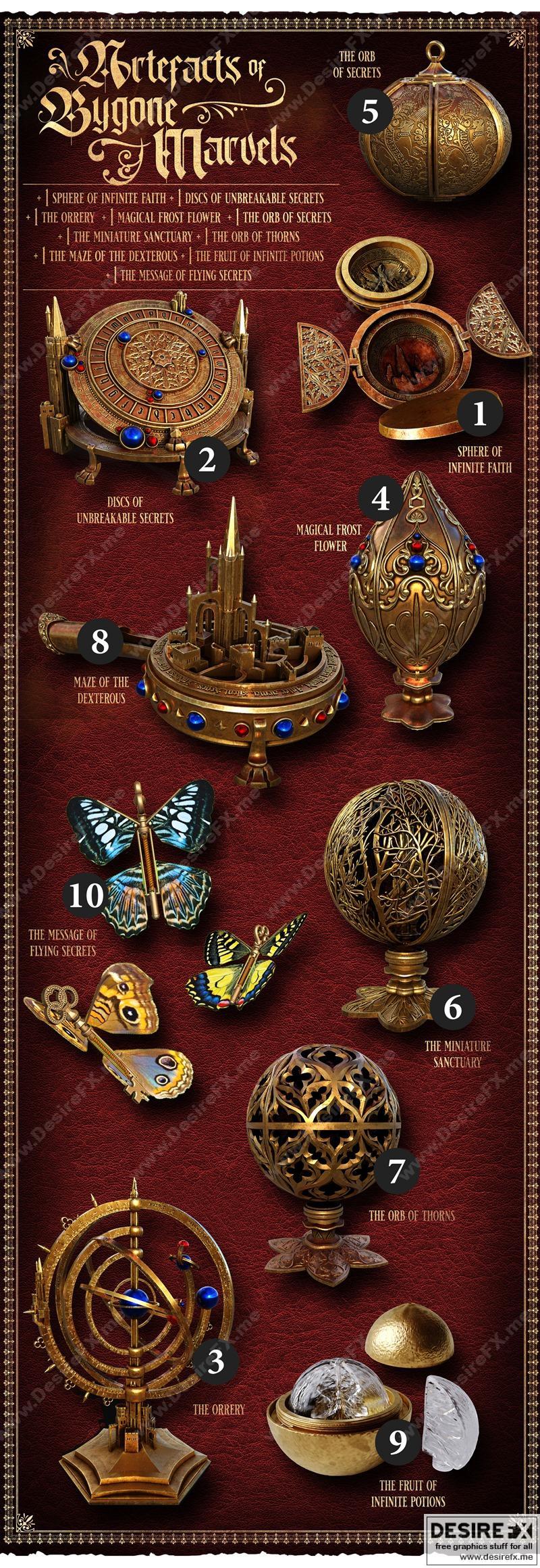 瑞安英雄圣诞节——经典漫威遗物——3D打印模型|Raging Heroes Xmas – Artefacts of Bygone Marvels – 3D Print Model STL