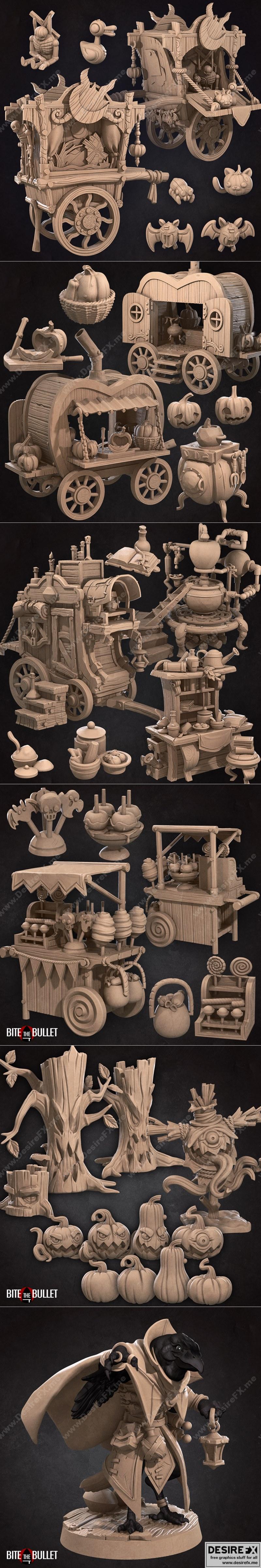 咬子弹——子弹镇万圣节 3D打印模型|Bite the Bullet – Bullet Town Halloween September 2022 – 3D Print Model STL