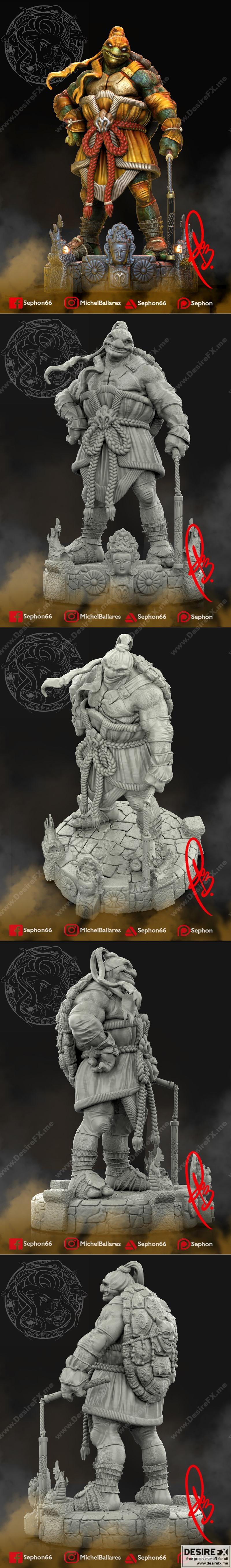 米开朗基罗 3D打印模型 STL|Michelangelo by Creative Geek MB – 3D Print Model STL