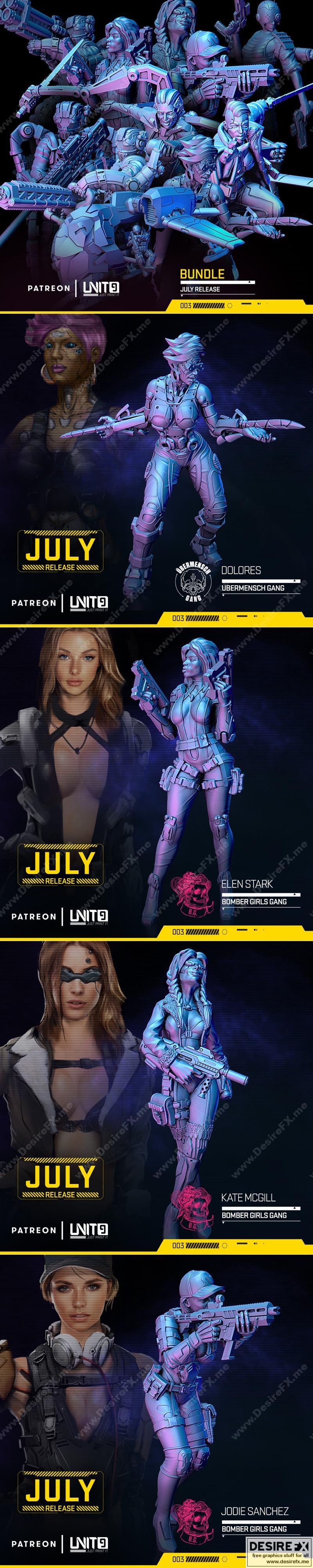 Unit9 7月2021作品：3D打印模型STL文件——《末日之塔》角色“艾莉娅”模型|Unit9 July 2021 – 3D Print Model STL