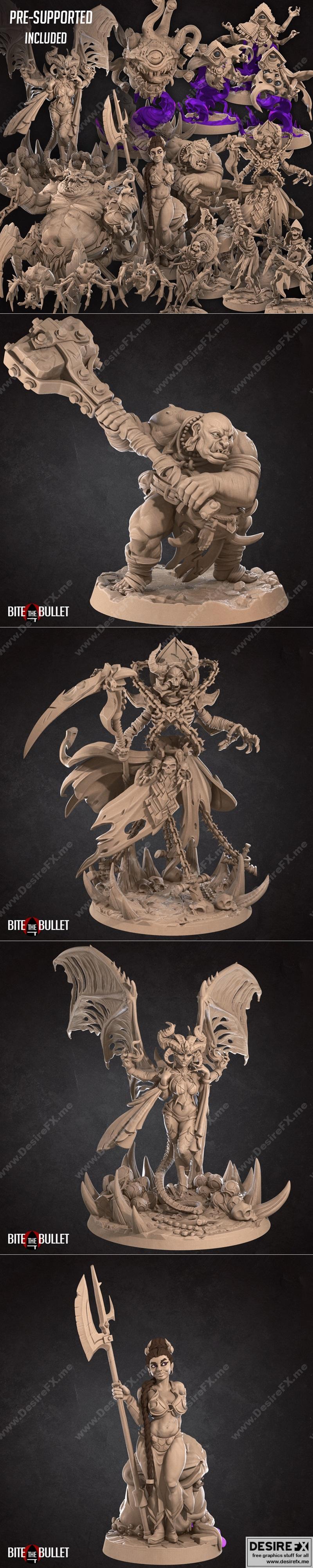 咬牙前行——地牢（不死族）3D打印模型|Bite the Bullet – Dungeon (Undeads) – 3D Print Model STL