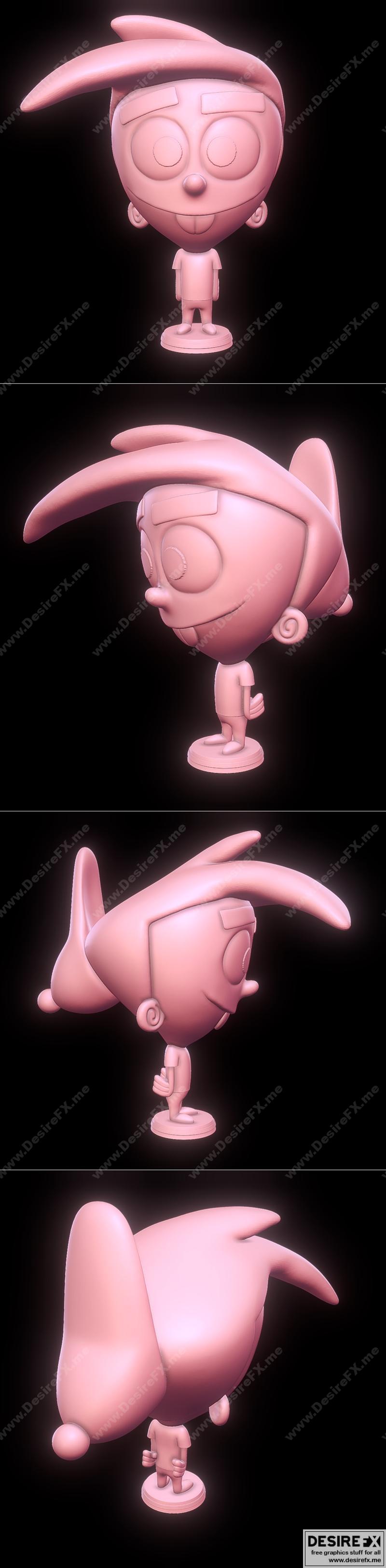 《公平怪兽：蒂米·特纳3D打印模型》|Timmy Turner – The Fairly OddParents – 3D Print Model STL