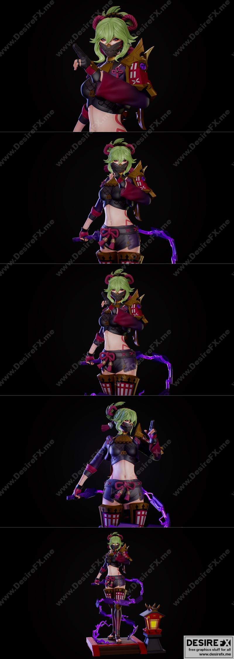 Kuki Shinobu 3D打印模型|Kuki Shinobu – 3D Print Model STL