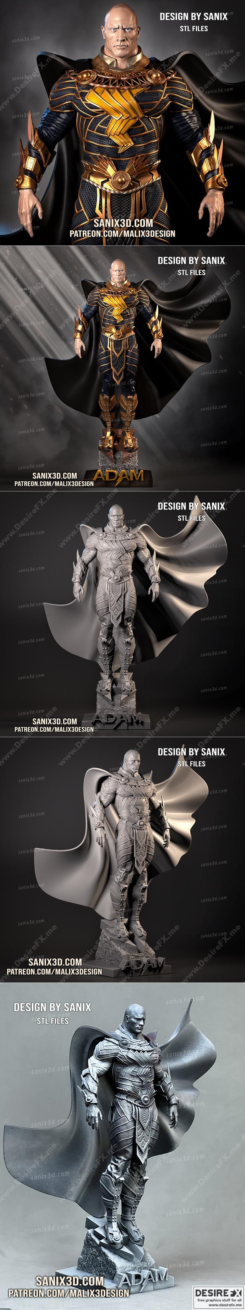黑亚当 3D打印模型|Black Adam – 3D Print Model STL