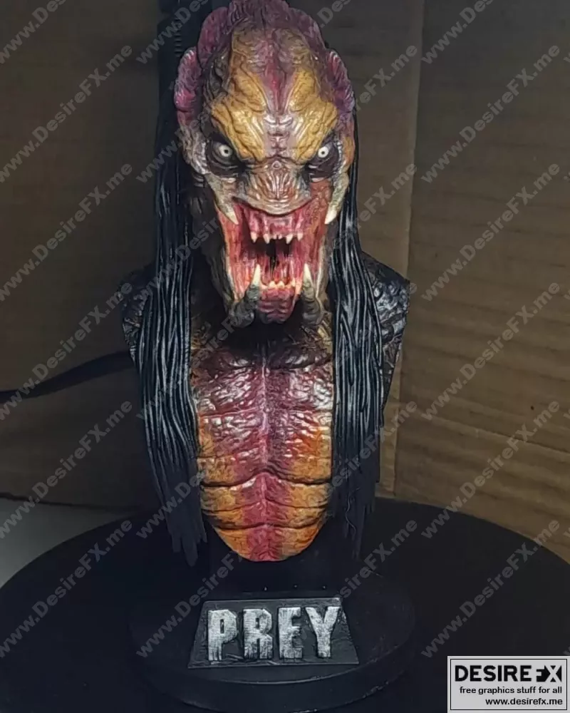 Predator模型3D打印雕刻版|PREDATOR BUST – 3D Print Model STL