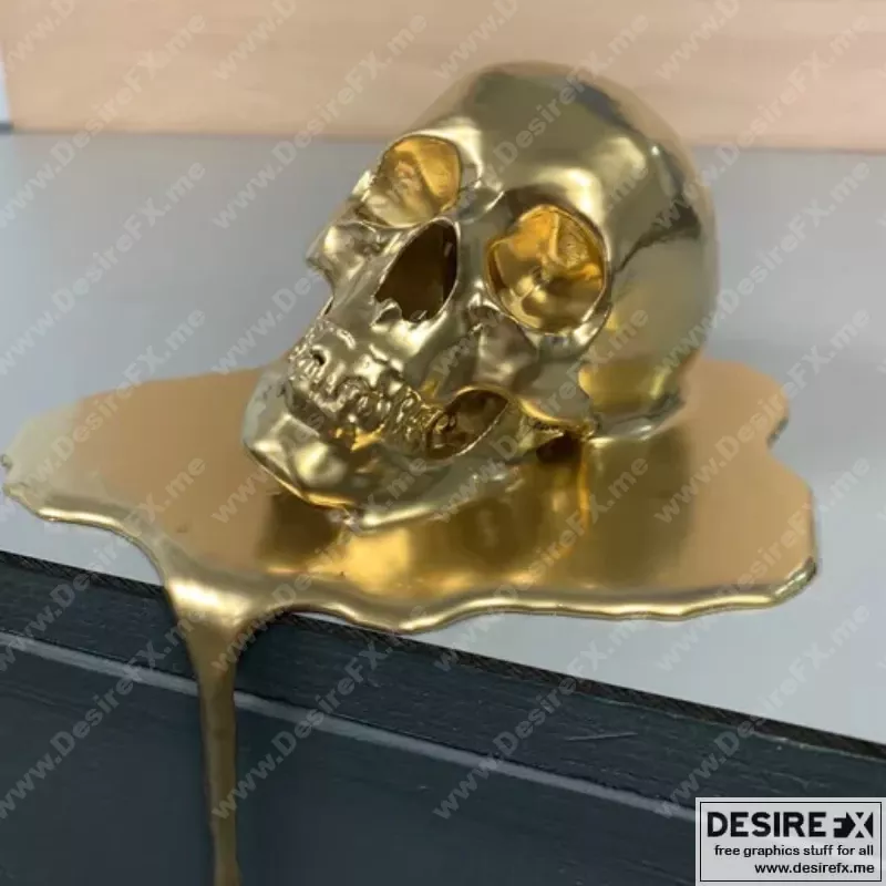 熔岩之颅 - 3D打印模型|Melting Skull – 3D Print Model STL
