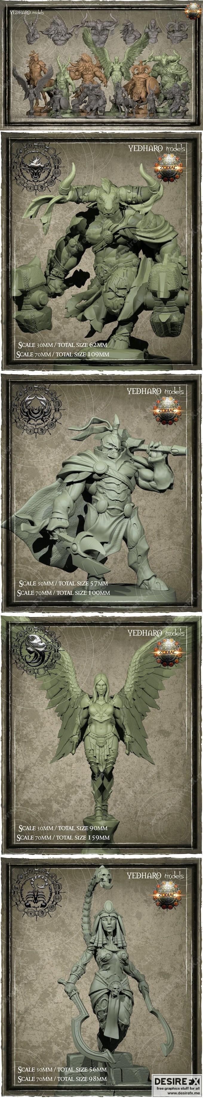 星座战争 3D打印模型|Zodiac War – 3D Print Model STL