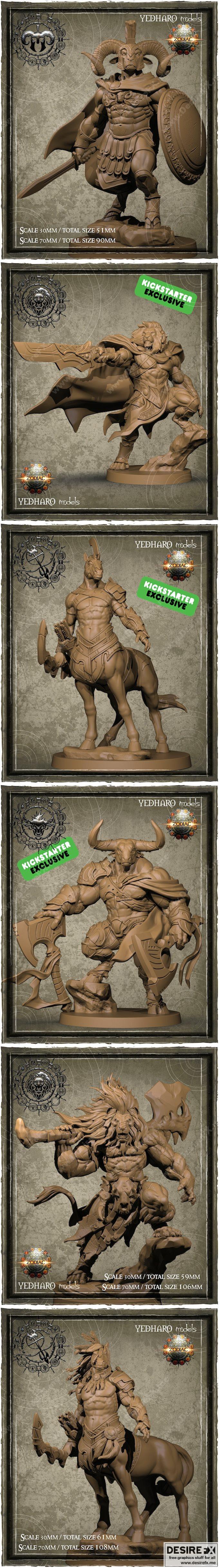 星座战争 3D打印模型|Zodiac War – 3D Print Model STL