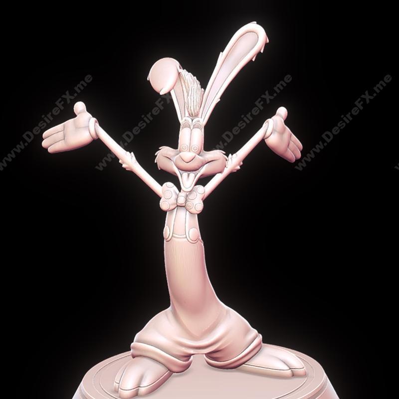3D打印模型：谁陷害了罗杰兔与红鼻子瑞德?|Roger Rabbit – Who Framed Roger Rabbit and Rudolph the Red-Nosed Reindeer – 3D Print Model STL