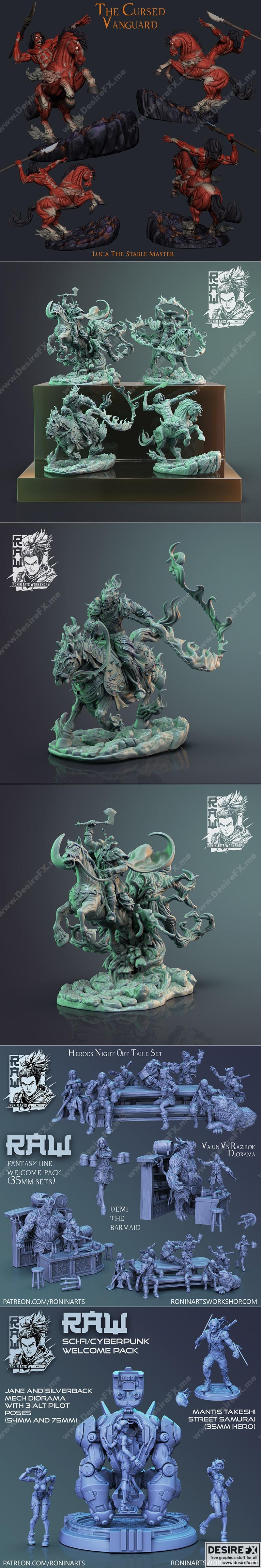 Ronin Arts Workshop RAW - M20十月2022款3D打印模型 STL|Ronin Arts Workshop RAW – M20 October 2022 – 3D Print Model STL