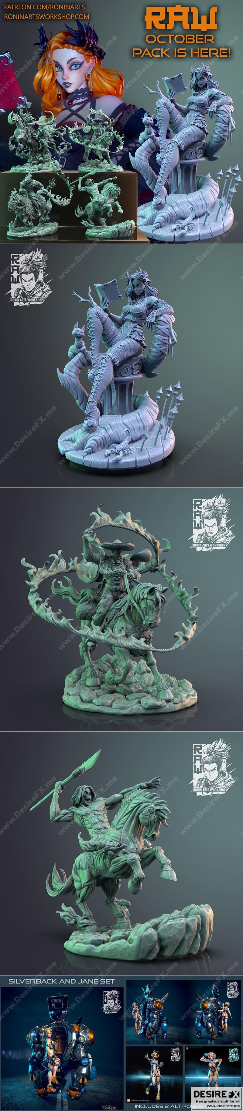 Ronin Arts Workshop RAW - M20十月2022款3D打印模型 STL|Ronin Arts Workshop RAW – M20 October 2022 – 3D Print Model STL