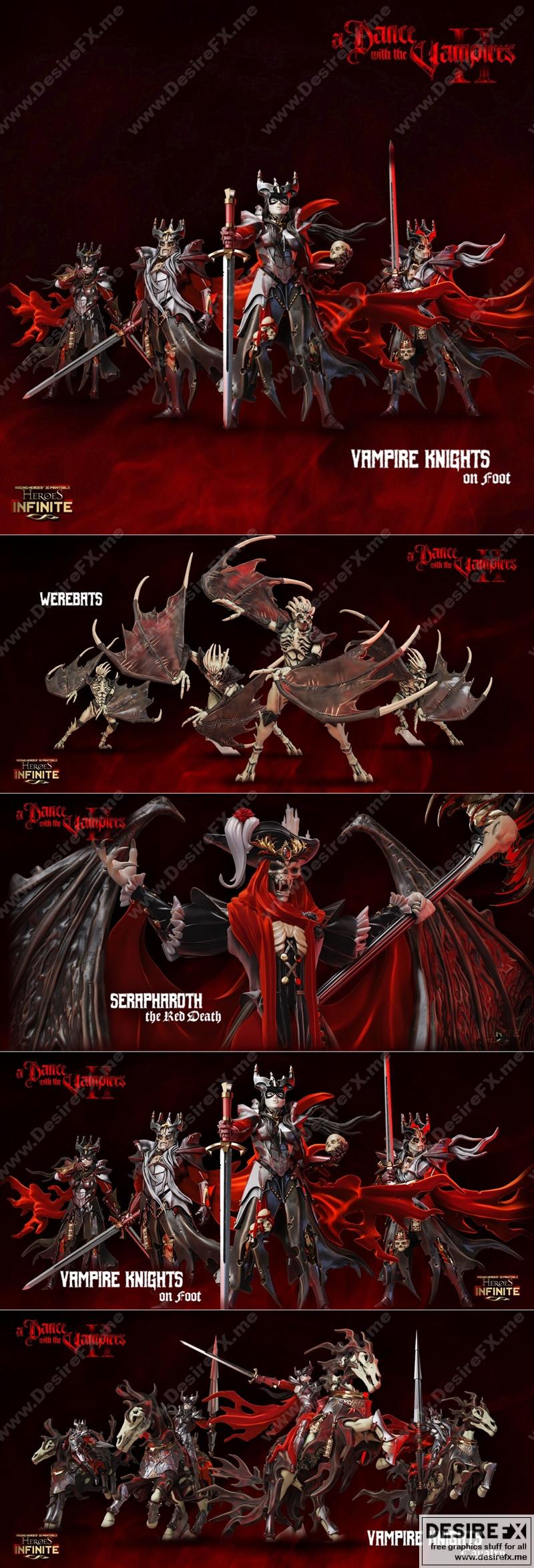 英雄无限——与吸血鬼的共舞 3D打印模型|Heroes Infinite – A Dance with the Vampires October 2022 – 3D Print Model STL