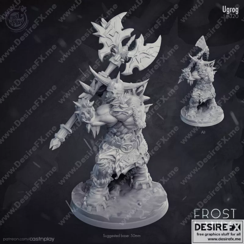 Ugrog - 3D打印模型：动漫角色造型设计|Ugrog – 3D Print Model STL