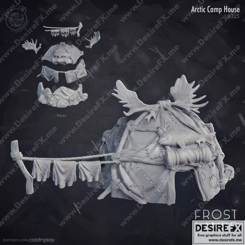 北极营地小屋 - 3D打印模型 STL|Arctic Camp House – 3D Print Model STL