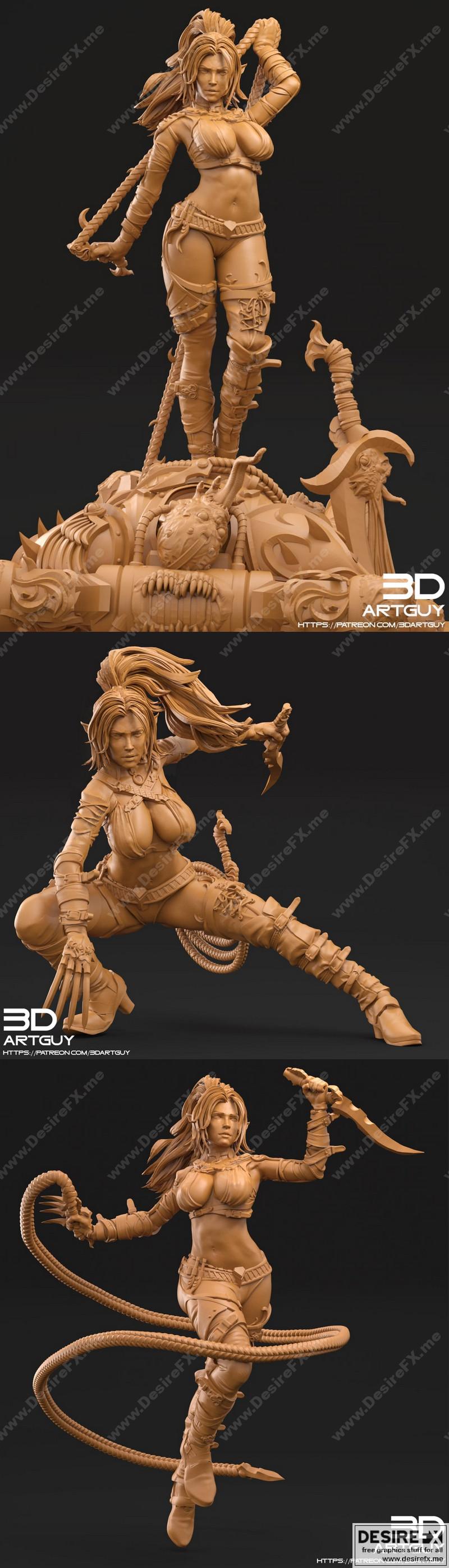 暗精灵 - 3D打印模型 STL|Dark Elf – 3D Print Model STL