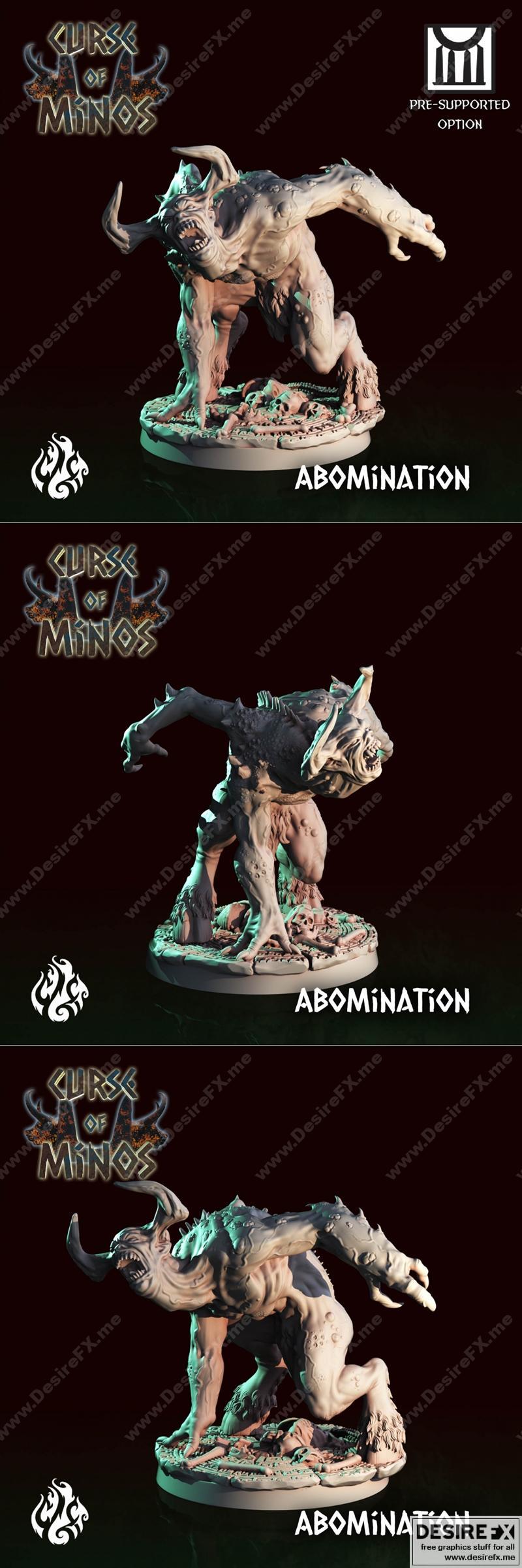矿兽——3D打印模型|Abomination Minotaur – 3D Print Model STL