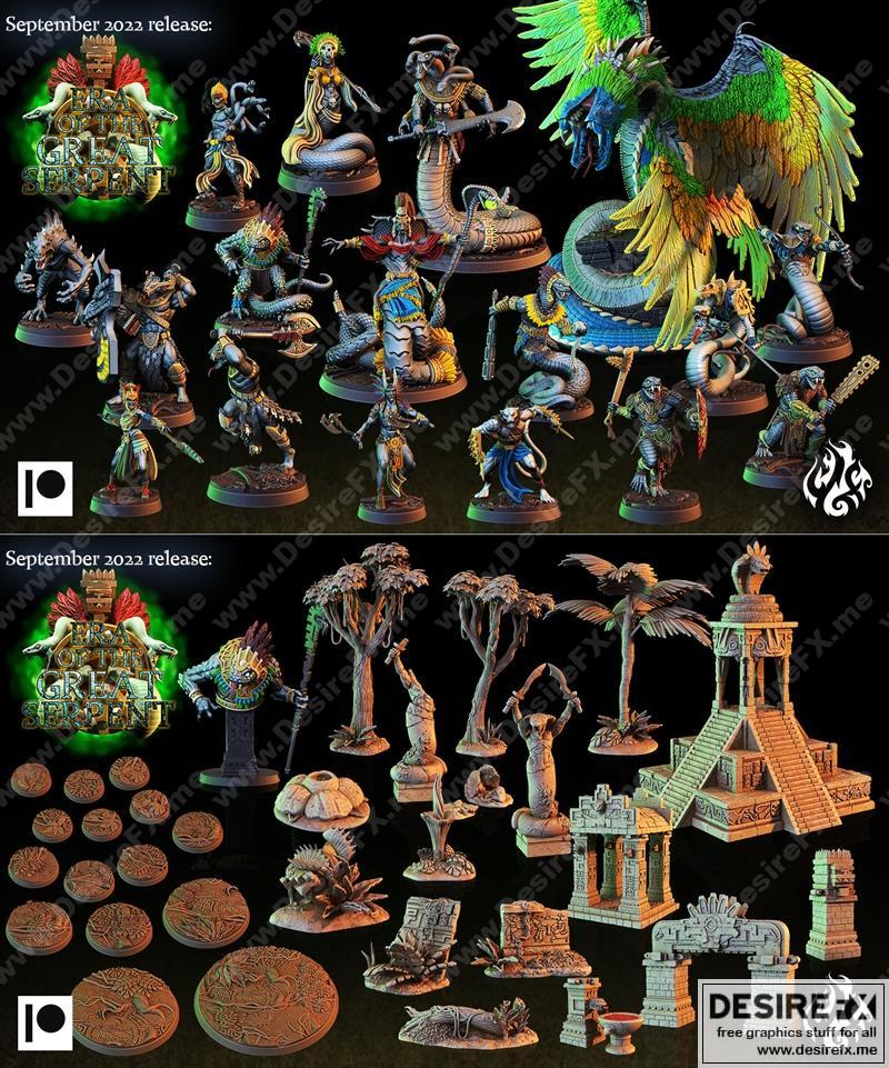 crippled god foundry 3D打印模型：巨蛇纪元|Crippled God Foundry – Era of the Great Serpent September 2022 – 3D Print Model STL